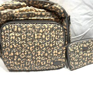 EUC Lug Ranger 2 and Matching Rodeo 2 Wallet in Leopard Grey (?)